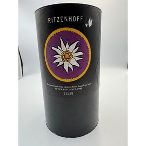 Ritzenhoff 1999 Petra Peschkes Beer Mug Glass Bierseidel with Tube 23539 Germany